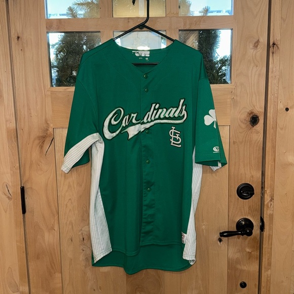 🍀 Go Green! Vintage St. Louis Cardinals Jersey 🍀 - Picture 2 of 7
